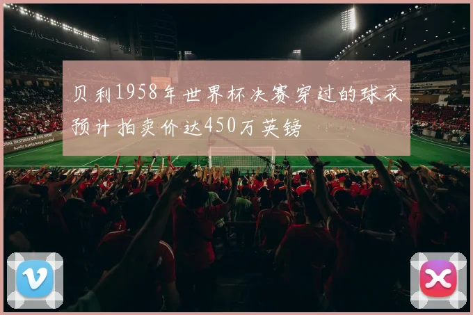 贝利1958年世界杯决赛穿过的球衣预计拍卖价达450万英镑